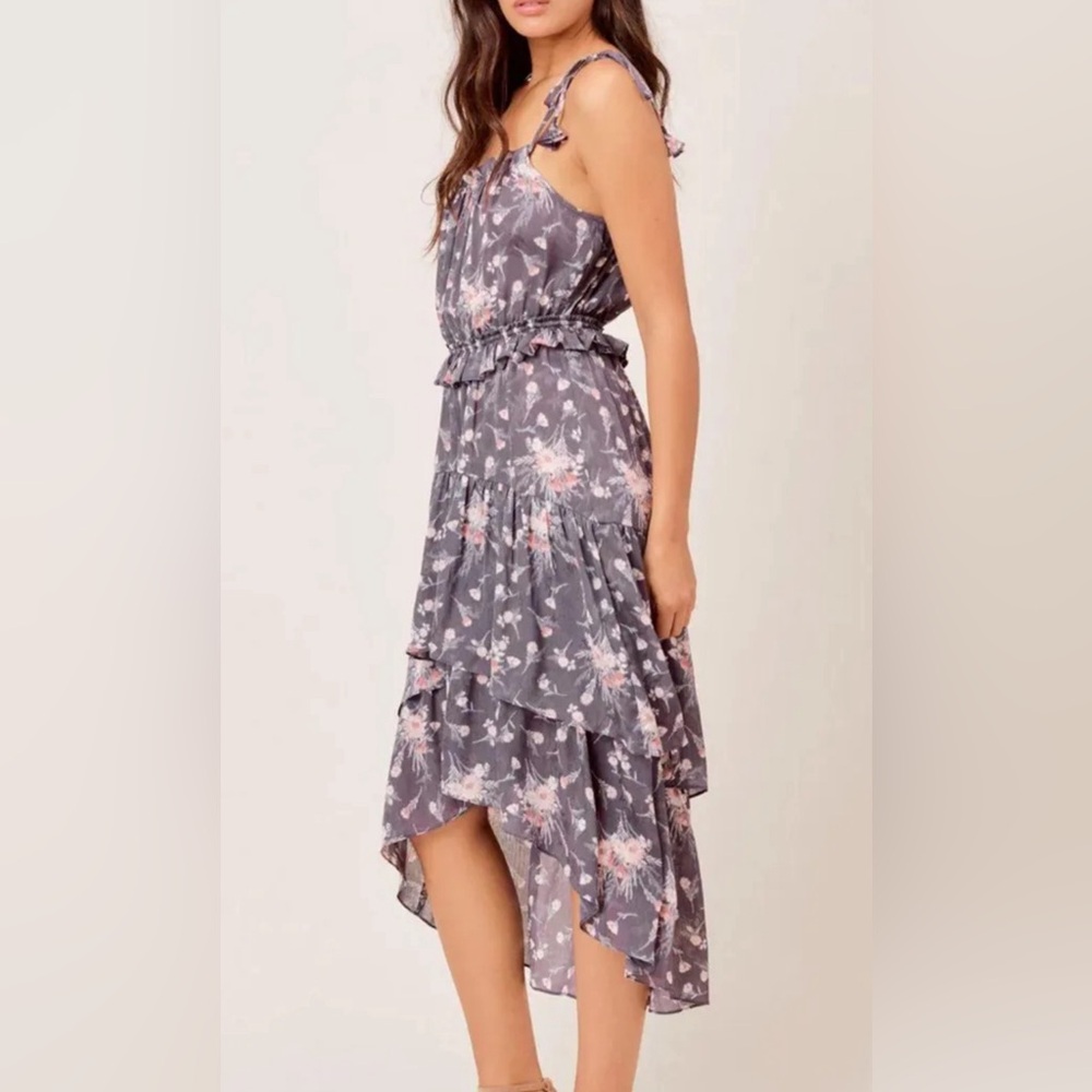 NWOT Love Stitch Boho Floral Tiered Dress